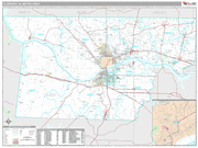 Florence-Muscle Shoals Wall Map Premium Style